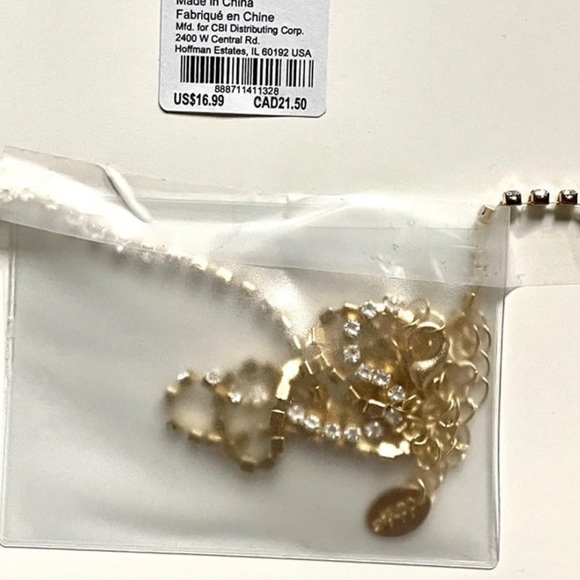 New Rhinestone waist belly chain gold tone Claire’s - Picture 6 of 6